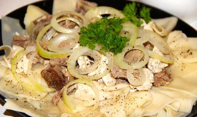 Бешбармак из курицы с картошкой – башкирский пошаговый рецепт с фото, как его готовить в домашних условиях