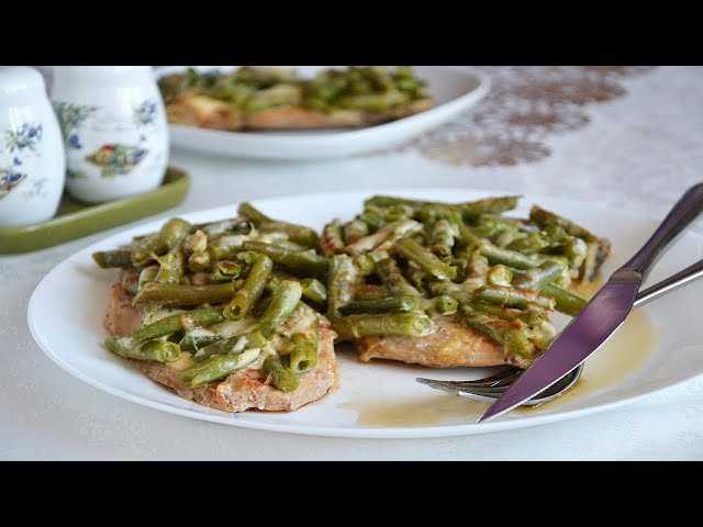 Рецепт жареной стручковой фасоли с яйцом | меню недели