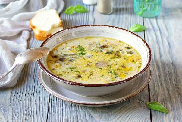 Крем суп из шампиньонов с сыром рецепт с фото - 1000.menu