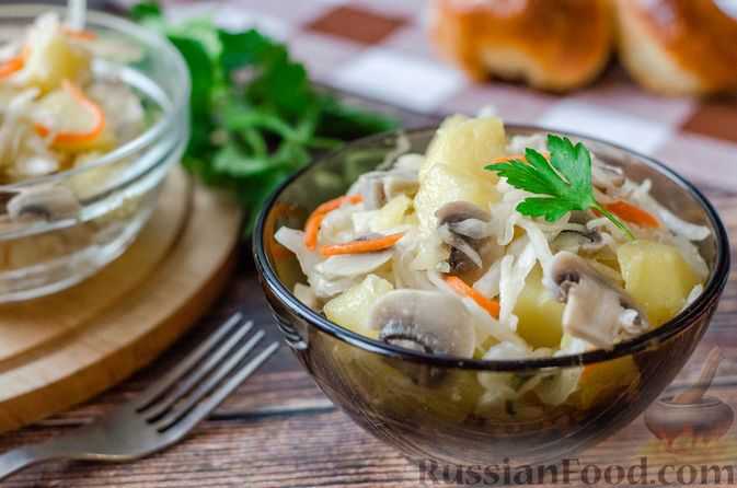 Белорусский салат из квашеной капусты