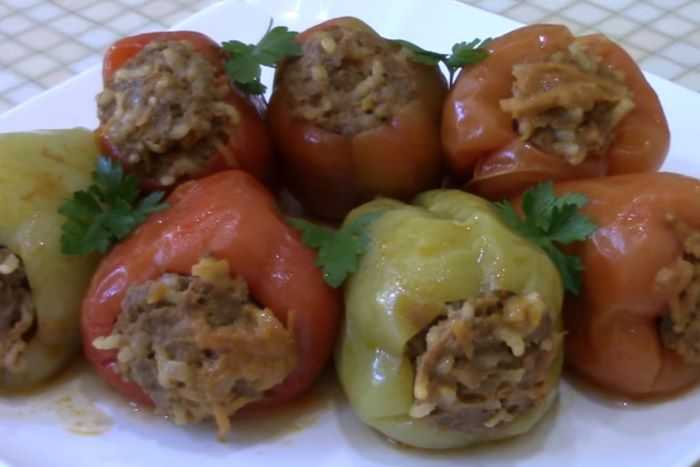 Перец фаршированный рисом - 26 домашних вкусных рецептов приготовления