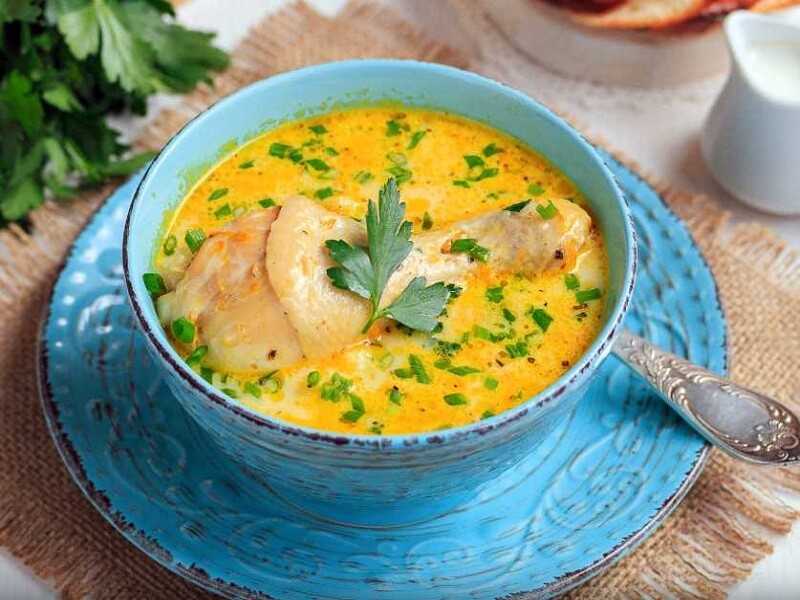 Суп с яйцом и плавленным сыром рецепт с фото