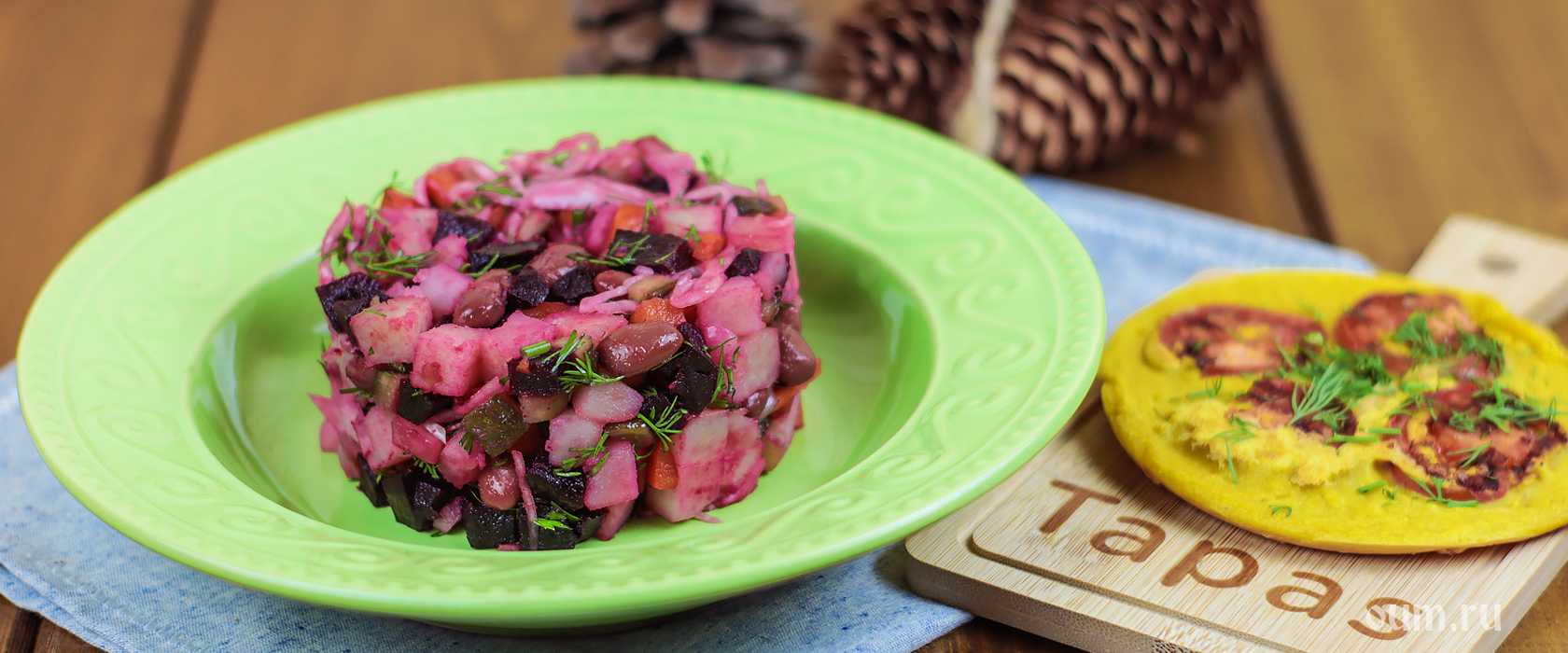 Винегрет с квашеной капустой — 3 классических рецепта вкусного салата
