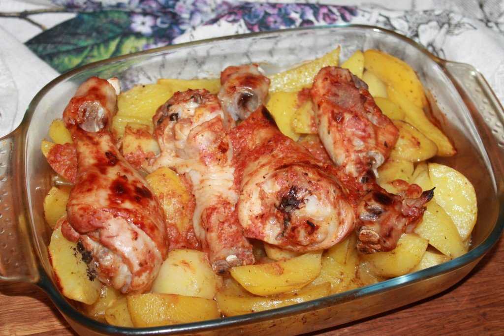 Голени с картошкой в духовке рецепт с фото