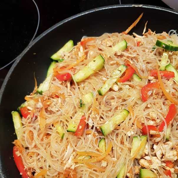 Фунчоза с овощами - 33 рецепта приготовления пошагово - 1000.menu