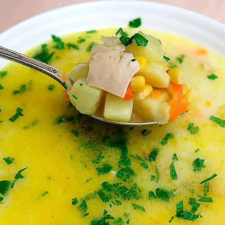 Суп с сыром плавленным рецепт с фото