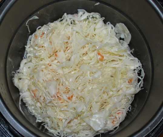 Тушеная капуста с колбасой (с охотничьими колбасками и докторской)