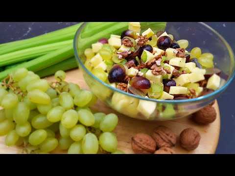 Салат тиффани с виноградом и грецкими орехами – вершина изысканности и тонкого вкуса