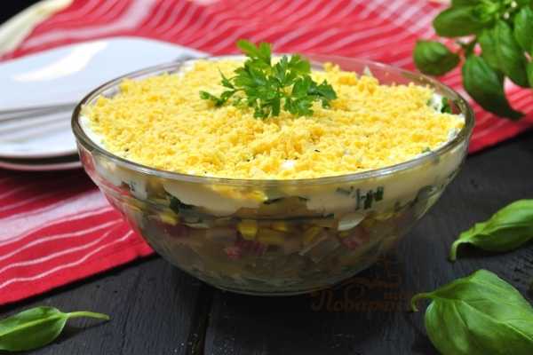 Как приготовить мимозу салат с крабовыми палочками