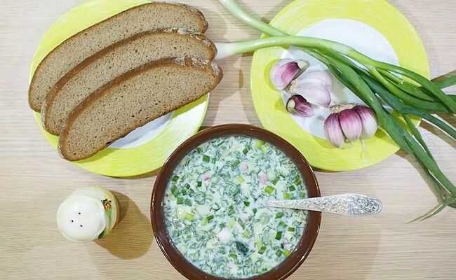 Окрошка с колбасой на кефире пошаговый рецепт