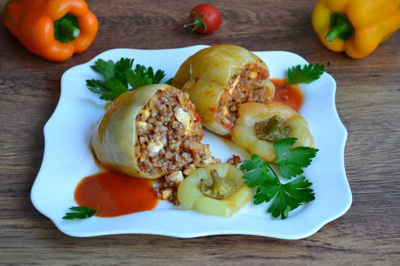 Перец, фаршированный мясом и гречкой - рецепт с фотографиями - patee. рецепты