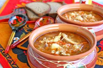 Рецепт рассольника с перловкой и огурцами от скрипкиной