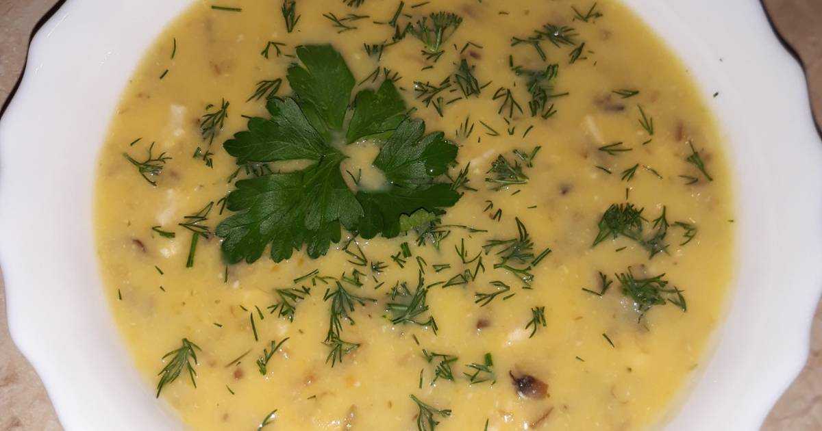 Грибной суп пюре с сыром плавленным рецепт с фото