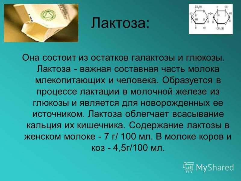 Лактоза презентация по химии