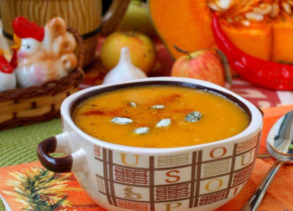 Тыквенный суп-пюре с курицей , пошаговый рецепт на 1177 ккал, фото, ингредиенты