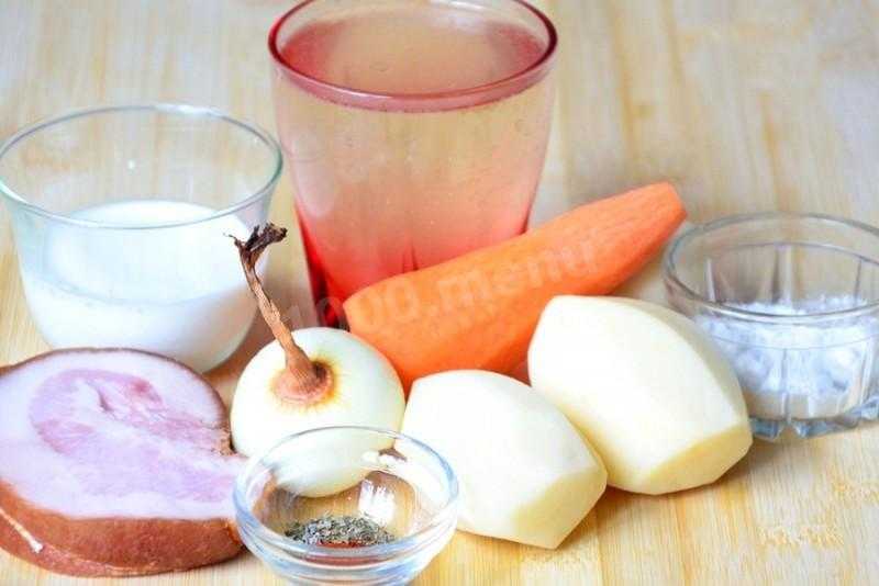 Сырный суп-пюре с курицей