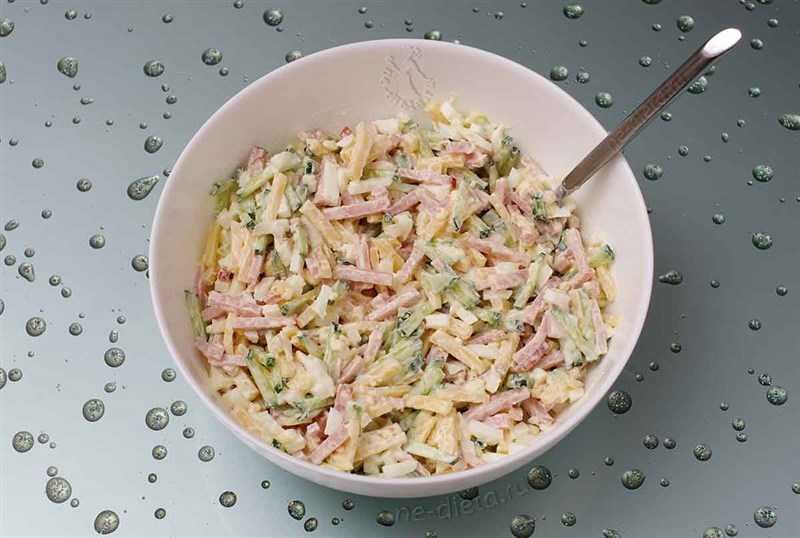 Салат с ветчиной - 10 вкусных рецептов с пошаговыми фото
