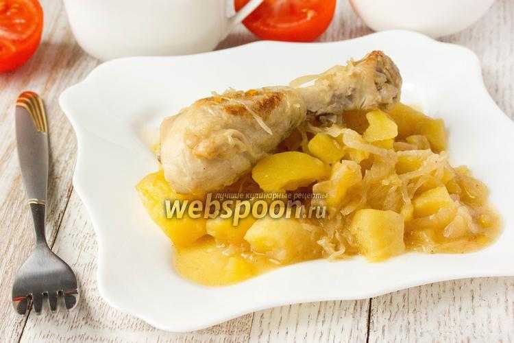 Тушеная капуста с картошкой и мясом — рецепт с фото пошагово