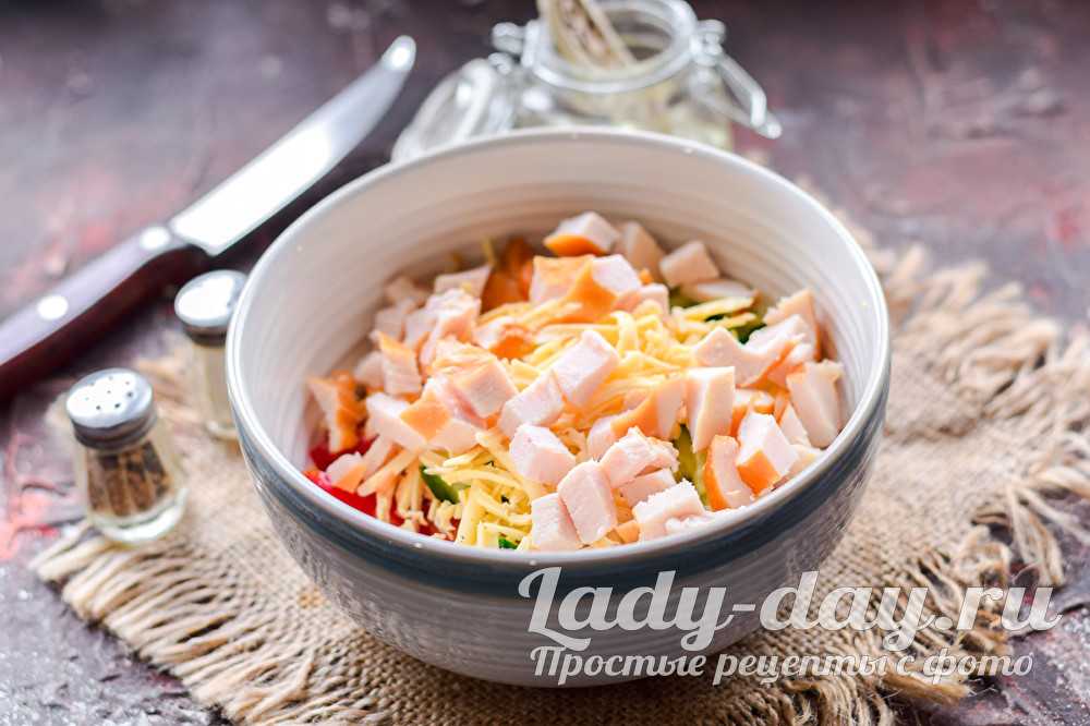 Салат курица ананасы сыр яйцо рецепт с фото пошагово и видео - 1000.menu