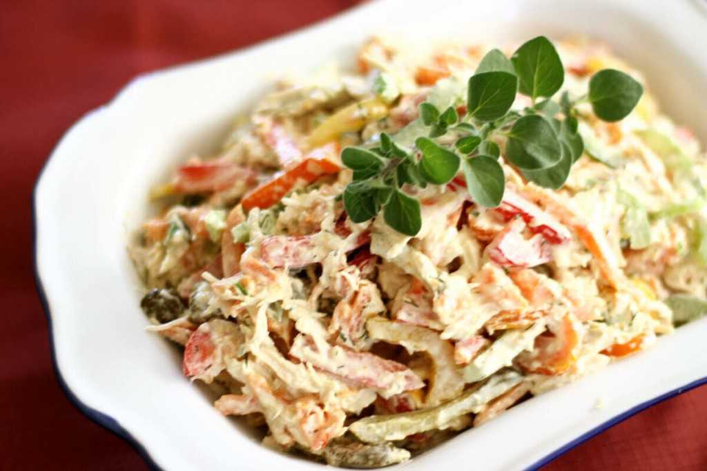 Салат с плавленным сыром
