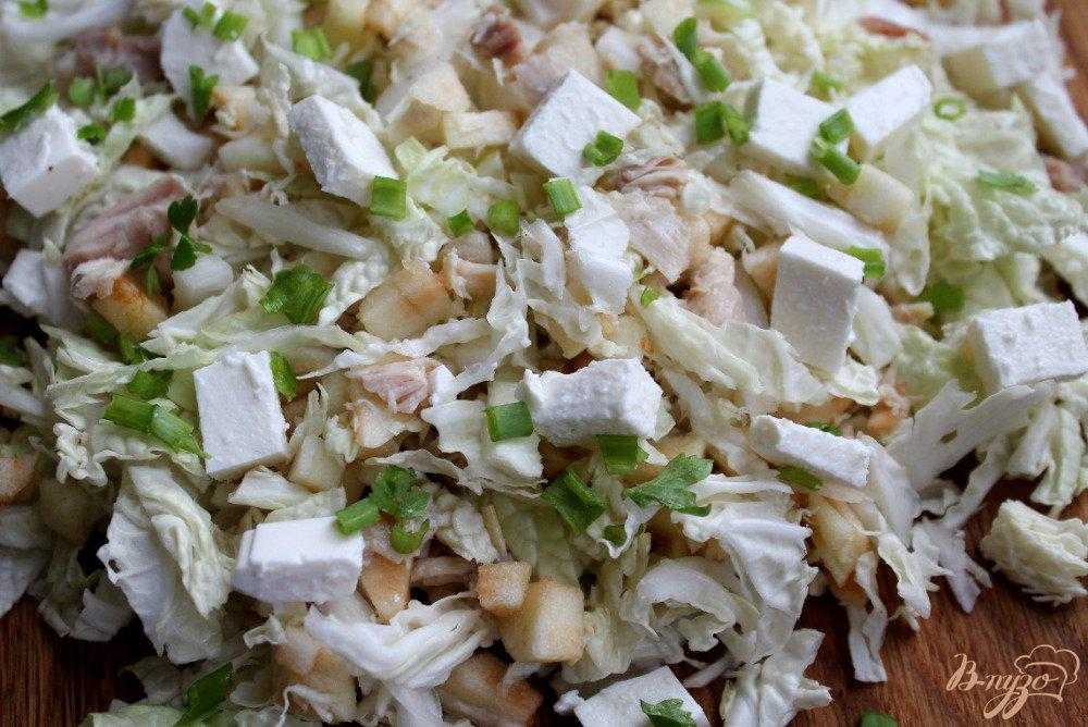 Рецепт салат с пекинской капусты с грудкой