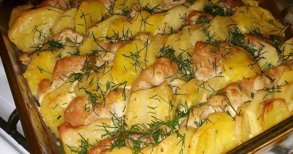 Картофель по-французски с индейкой рецепт с фото пошагово - 1000.menu