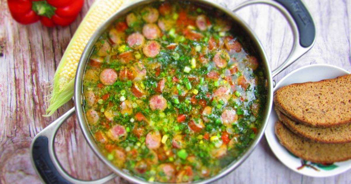 Рецепт горохового супа с копченой колбасой