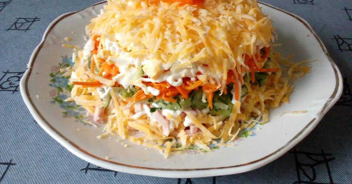 Салат с корейской морковью - 116 рецептов приготовления пошагово - 1000.menu