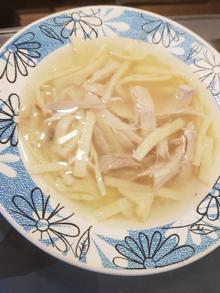 Тесто для супа лапши с курицей