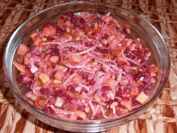 Винегрет — классический рецепт с квашеной капустой