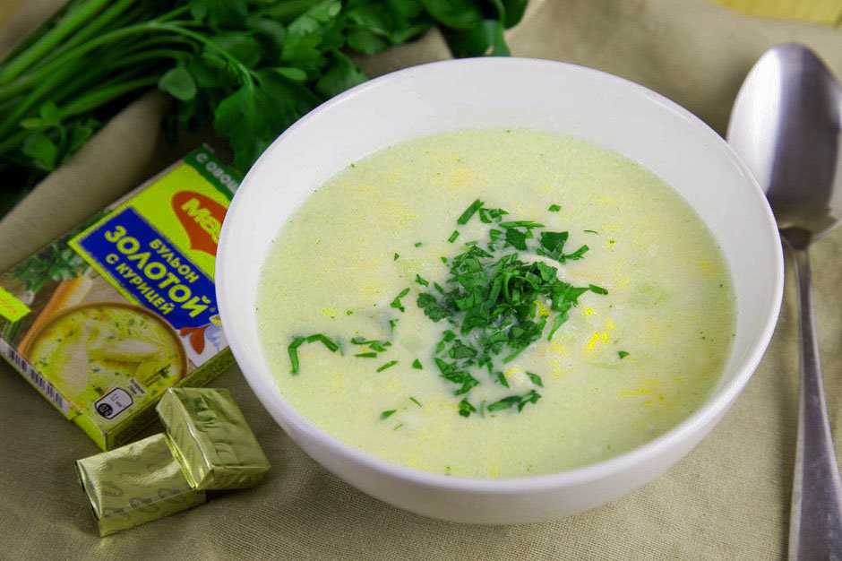 Суп с сыром плавленным рецепт с фото