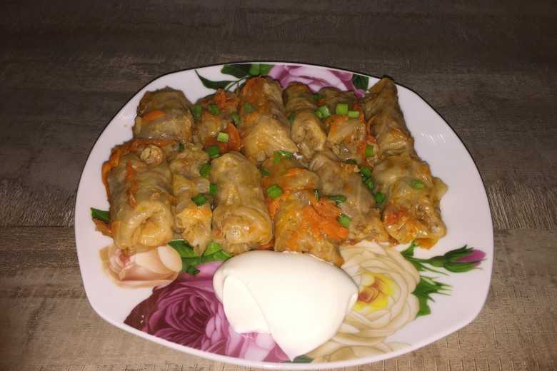 Квашеные голубцы с морковью