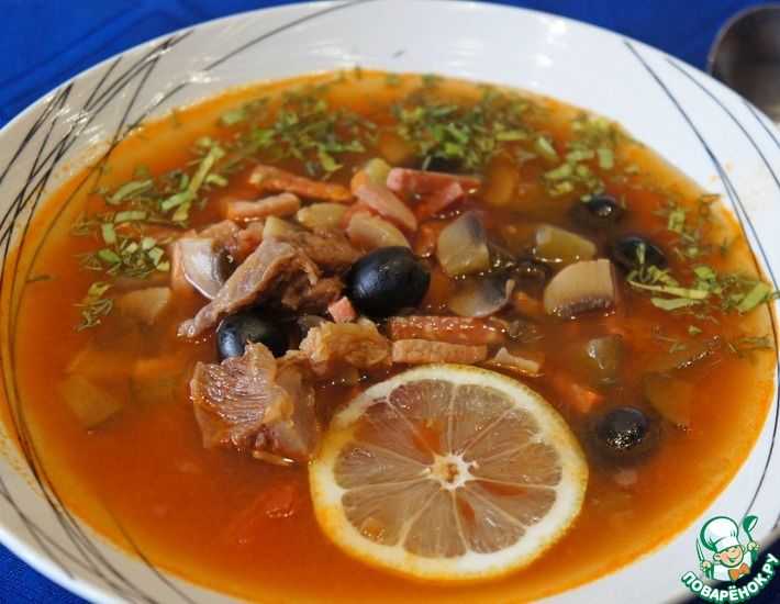 Солянка сборная мясная классическая