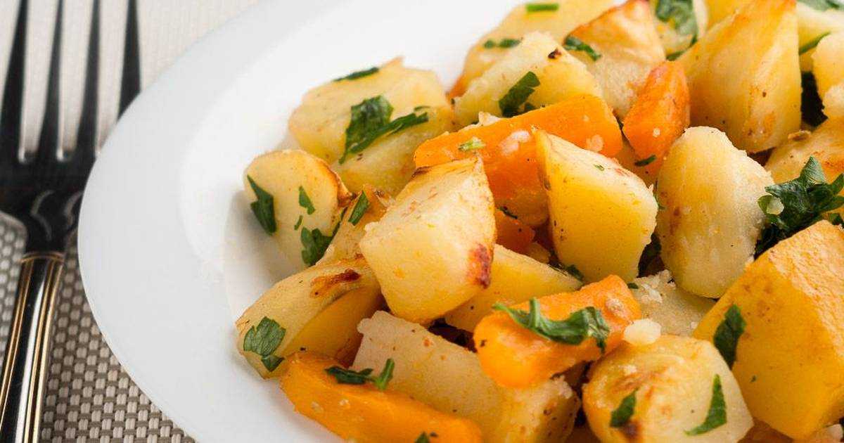 Картошка слоями с мясом в духовке запеченная