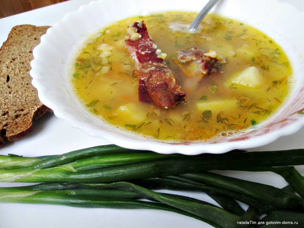 Гороховый суп из копченой курицы рецепт с фото