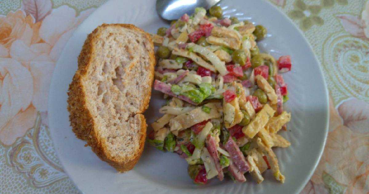 20 легких и очень вкусных cалатов с вареной колбасой