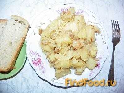 Тушеная картошка с мясом и квашеной капустой