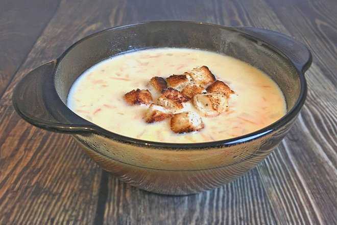 Суп-пюре из картофеля с плавленным сыром - 6 пошаговых фото в рецепте