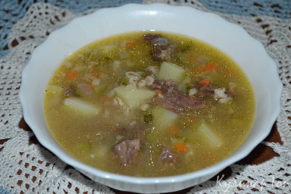 Рецепт рассольника с огурцами и бобами