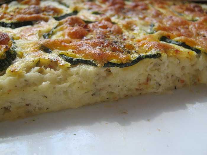 Постный пирог из кабачков