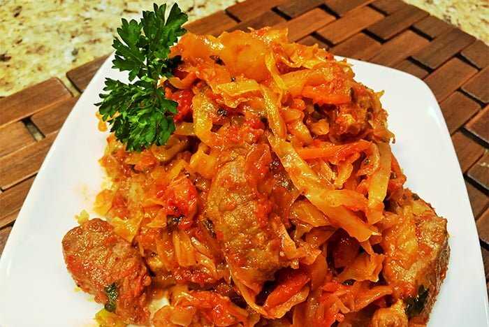 Тушеная капуста с курицей: рецепт пошаговый с фото | меню недели