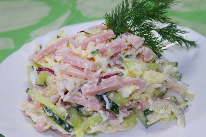 Салат с ветчиной и болгарским перцем – изысканная и яркая закуска: рецепты с фото и видео