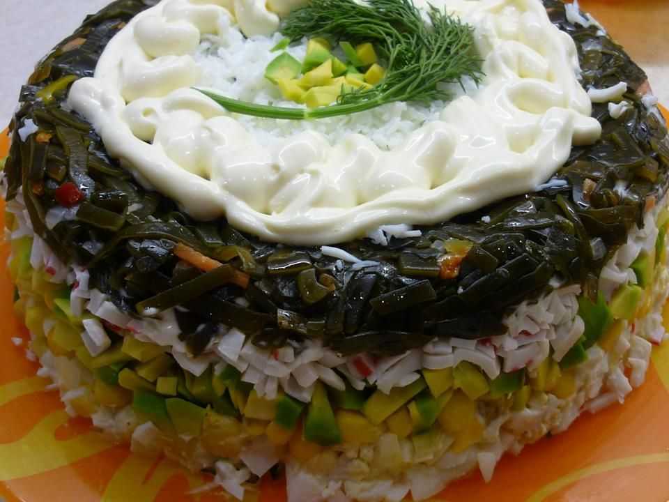 Салат из морской капусты с грибами рецепт с фото очень вкусный