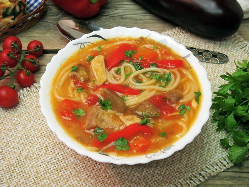 Куриная грудка с болгарским перцем