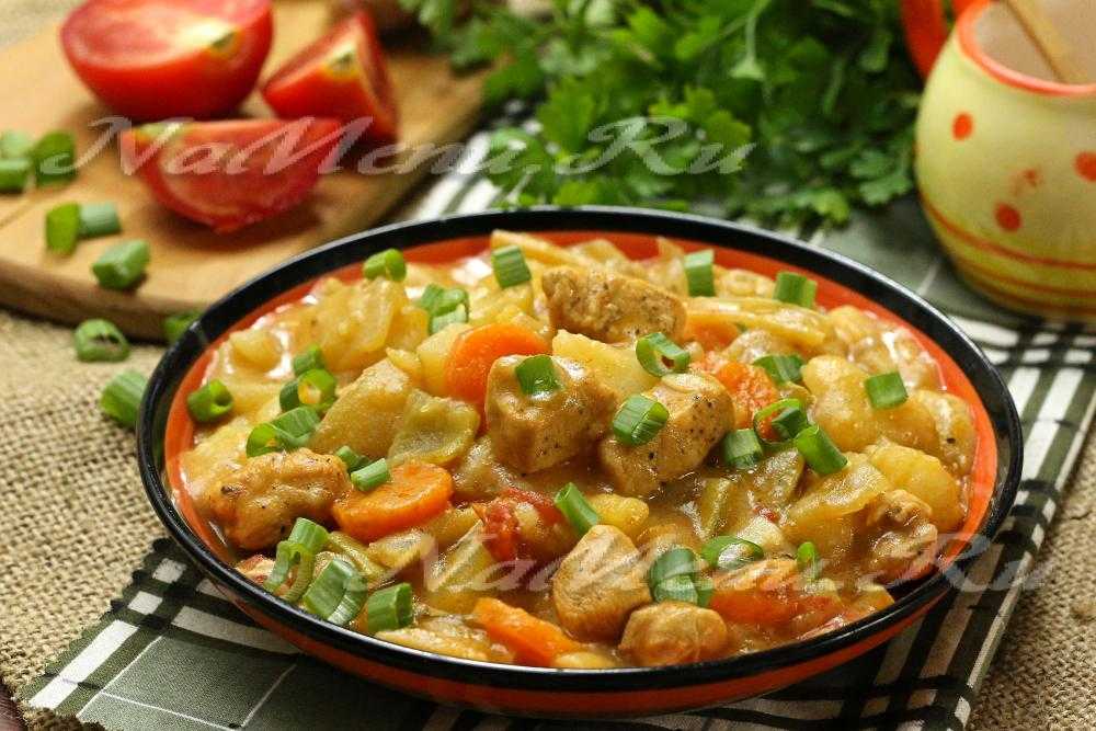 Рагу с курицей и овощами — 8 пошаговых рецептов приготовления