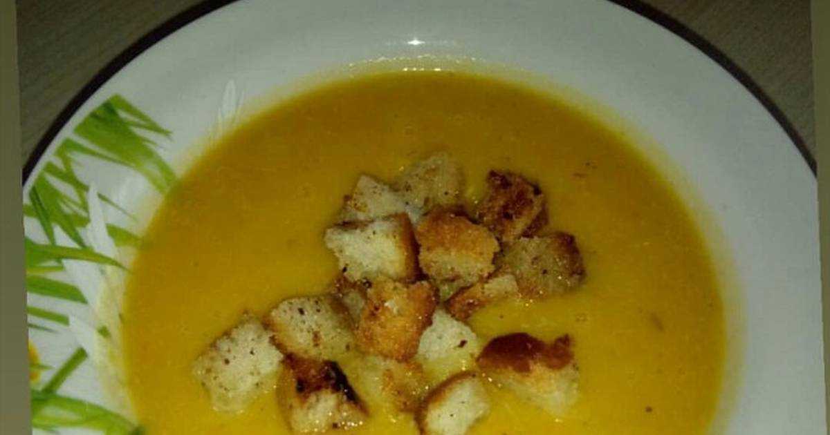 Суп пюре из картофеля с гренками рецепт с фото пошагово