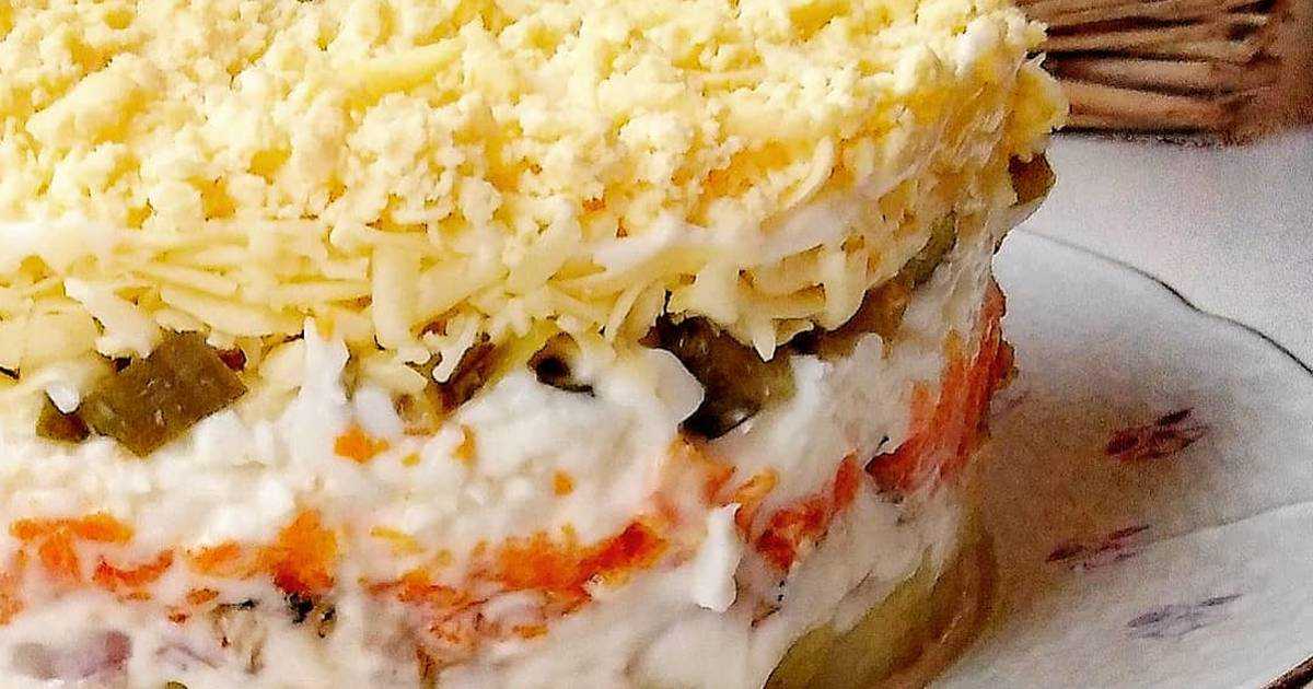 "мимоза" с крабовыми палочками и яблоком - пошаговый рецепт приготовления с фото