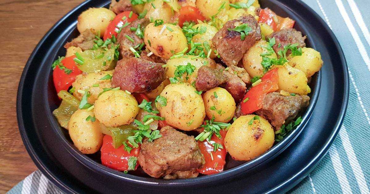 Жареная картошка с луком на сковороде рецепт с фото пошагово и видео - 1000.menu