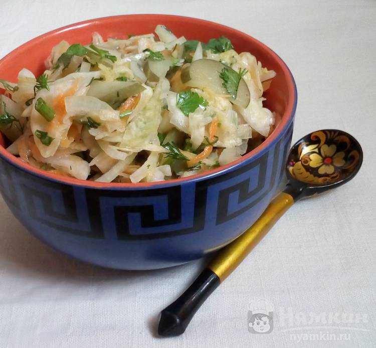 Салат из квашеной капусты - 10 рецептов приготовления пошагово - 1000.menu