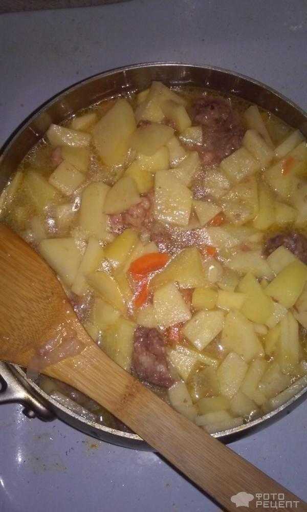 Картошка с тушенкой на сковороде вкусный рецепт пошаговый с фото